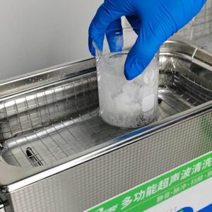 Yunyisonic Lab Ultrasound Bath Remove CO₂ Bubbles from Sprite Drinks