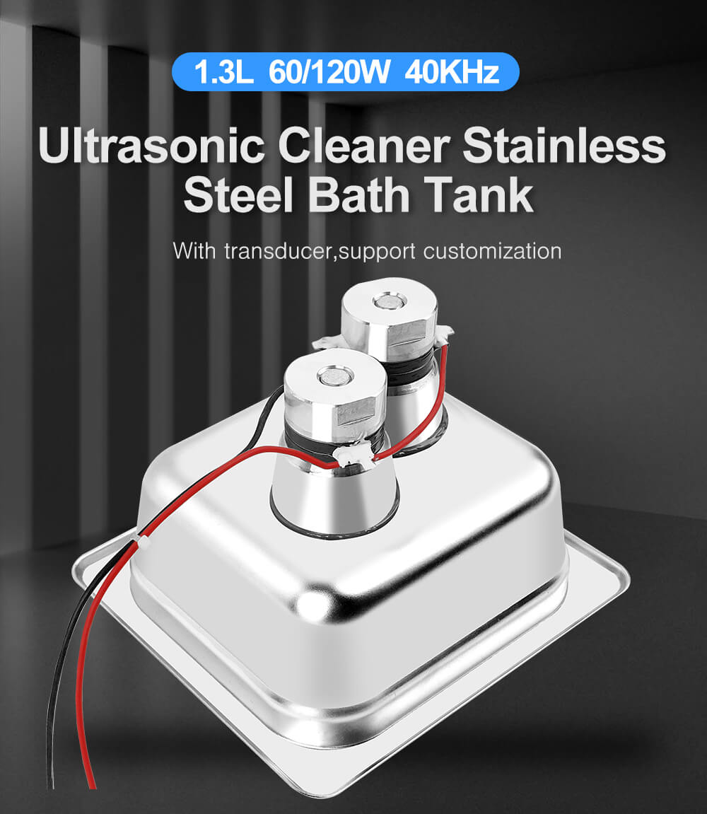 1.3L_SUS304 Ultrasonic Cleaning Tank with Transducers