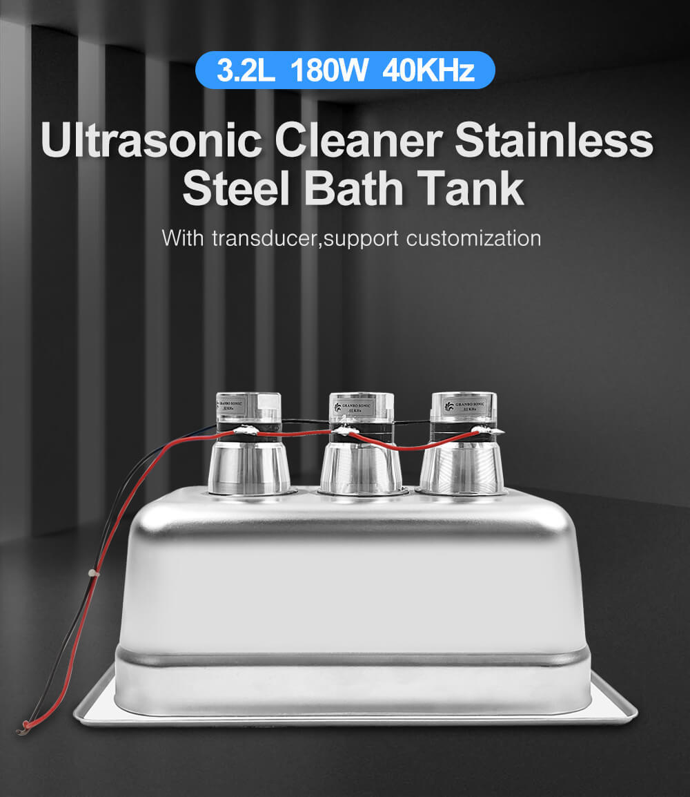 3.2L_SUS304 Ultrasonic Cleaning Tank with Transducers