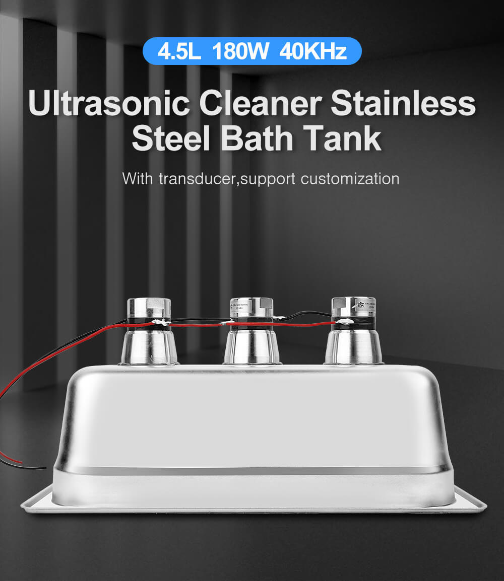 4.5L_SUS304 Ultrasonic Cleaning Tank with Transducers