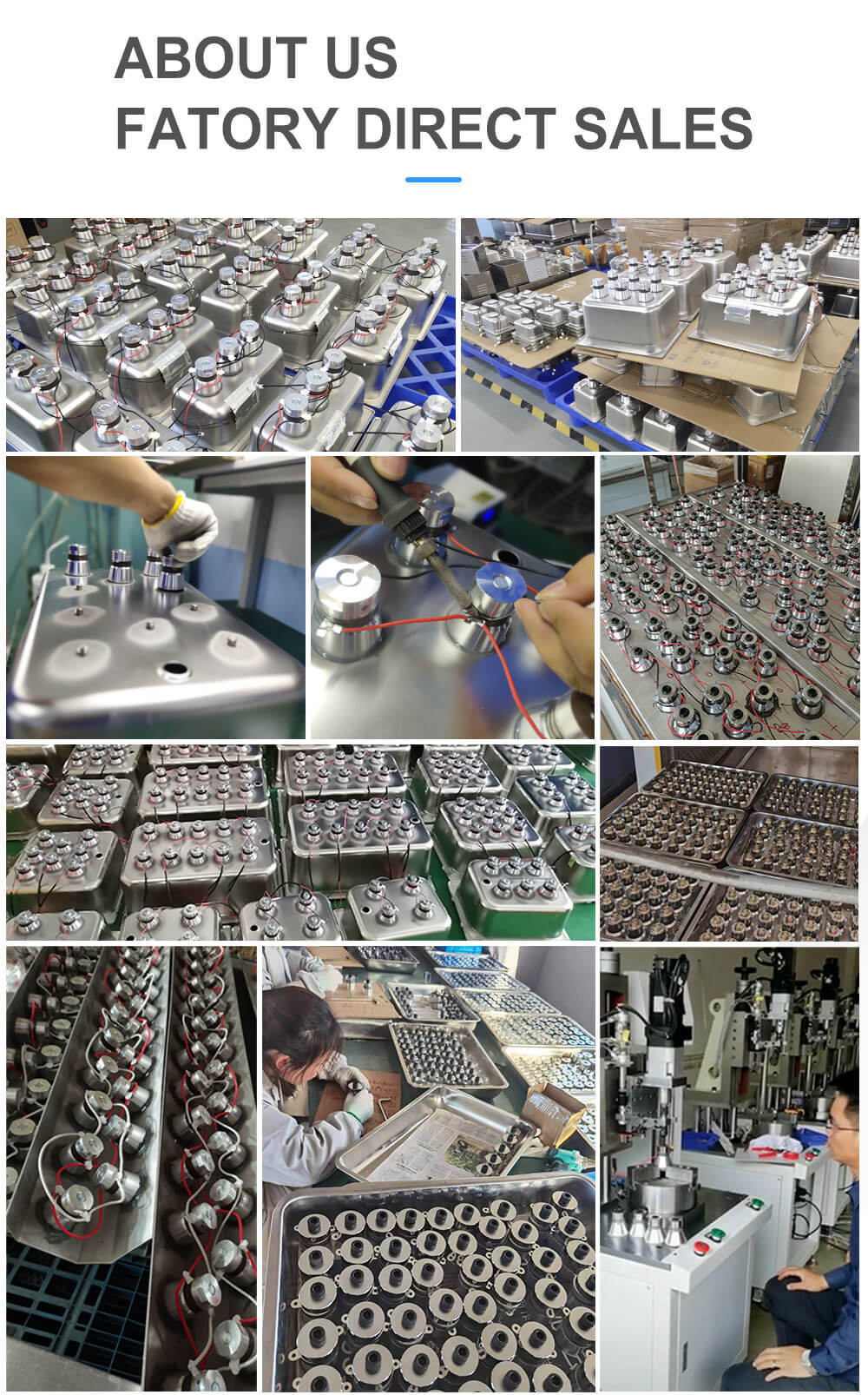 40kHz Ultrasonic Cleaning Machine Tank with 60W Transducer Packs