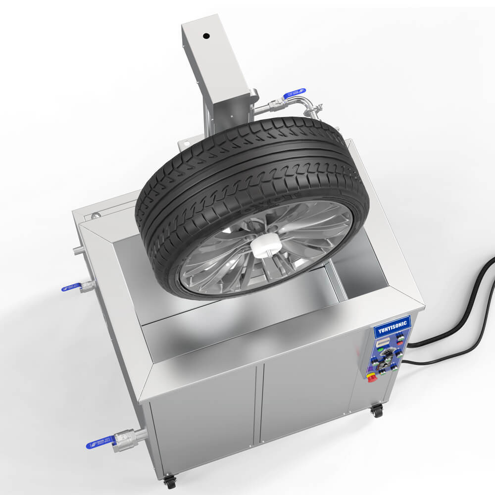 Car Tire & Rim Ultrasonic Cleaner with Lift