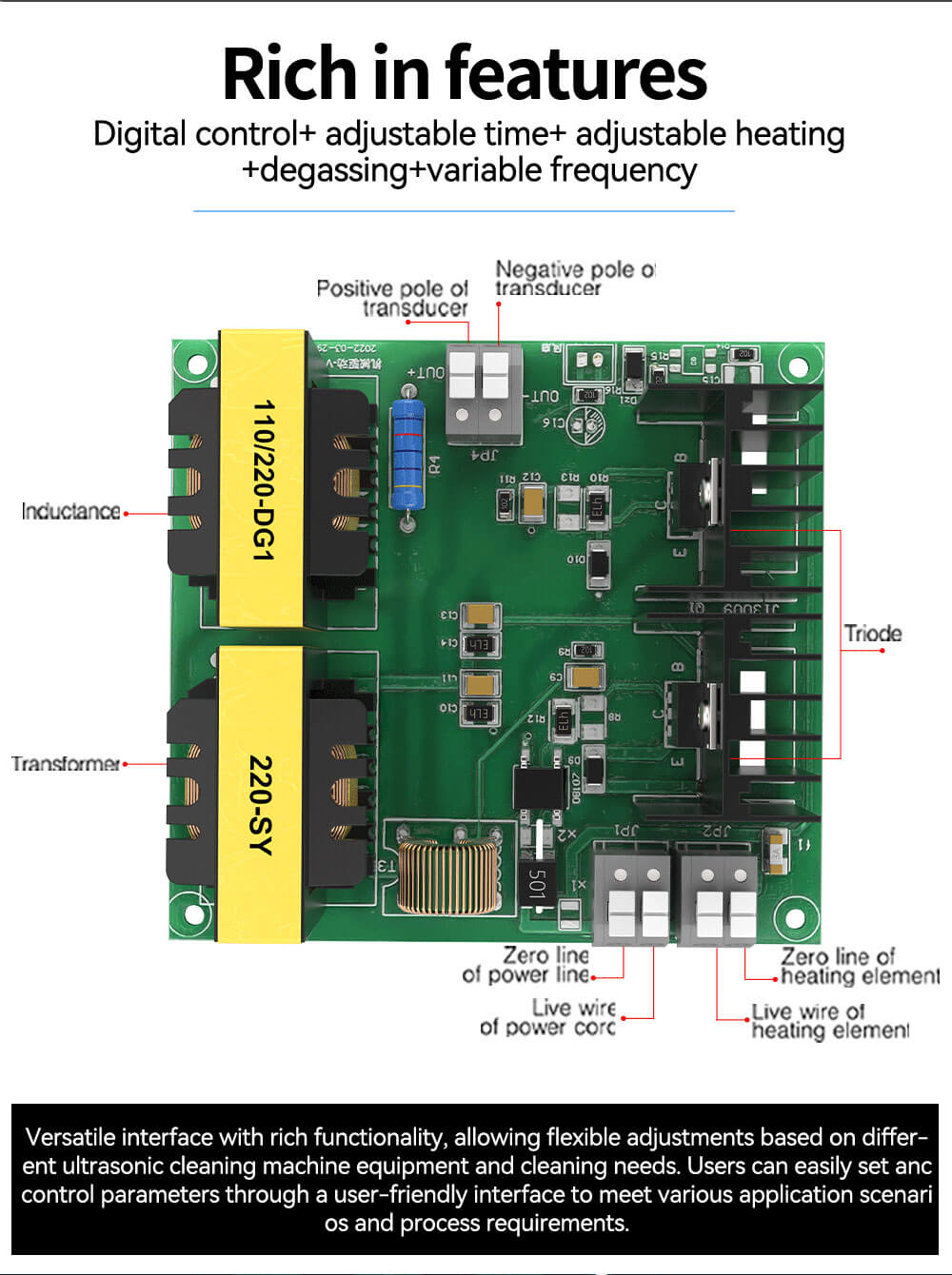 Connection Interface Of Mechanical Ultrasonic Board