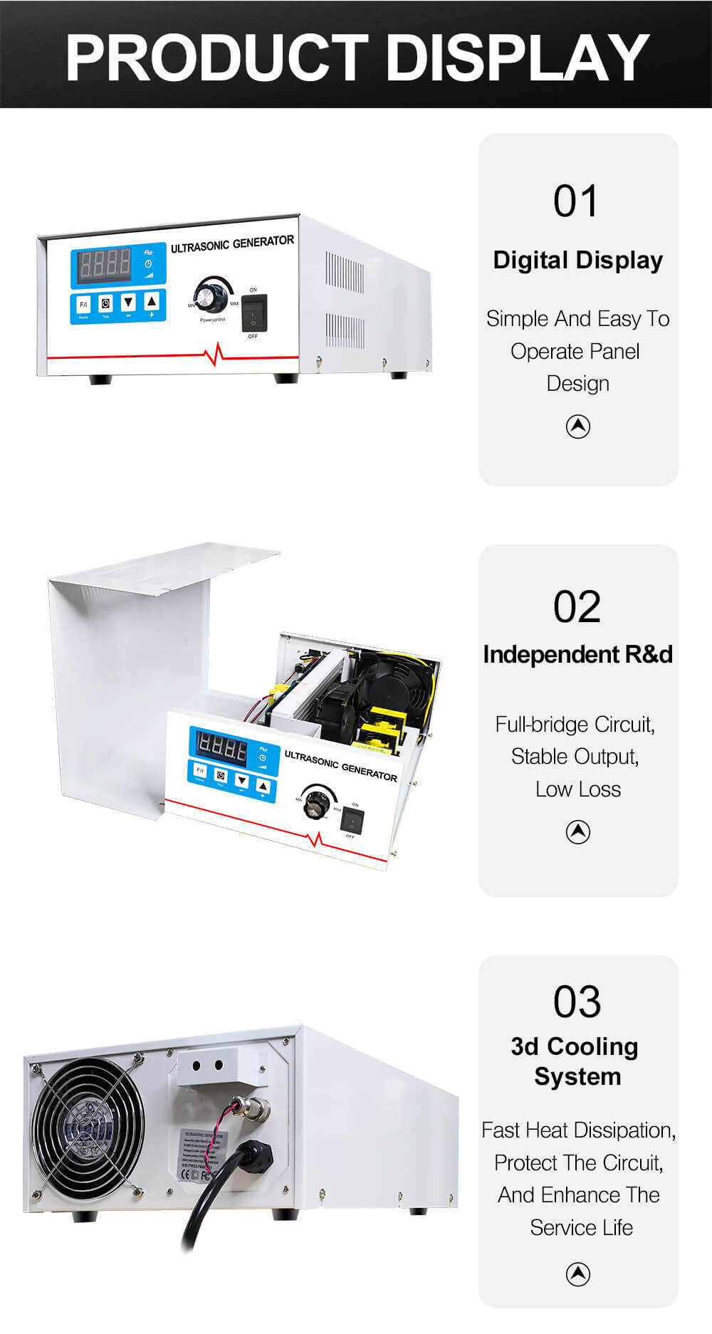 Digital Ultrasonic Generator Display
