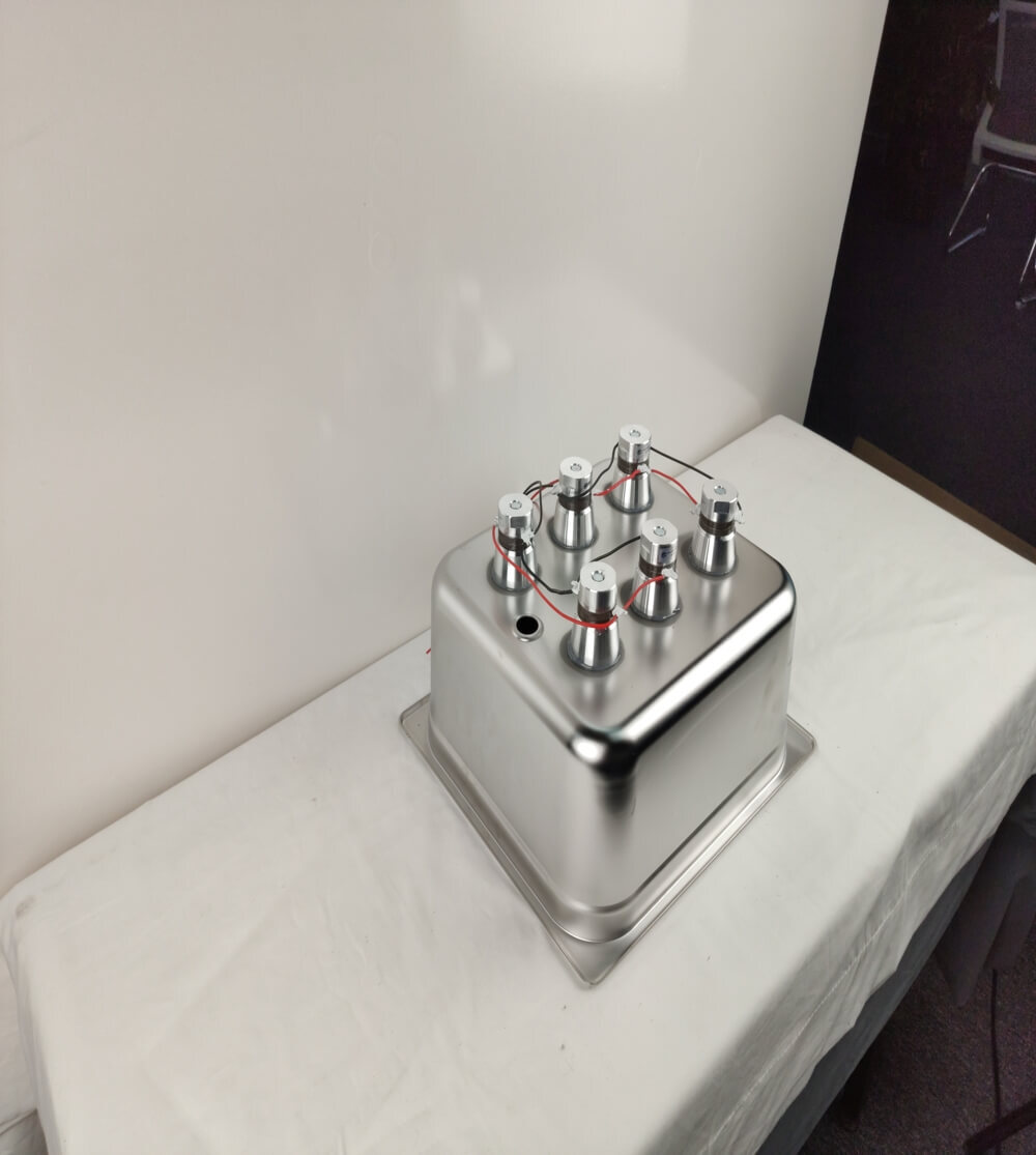 Custom Ultrasonic Cleaning Tank with Mounted Transducers