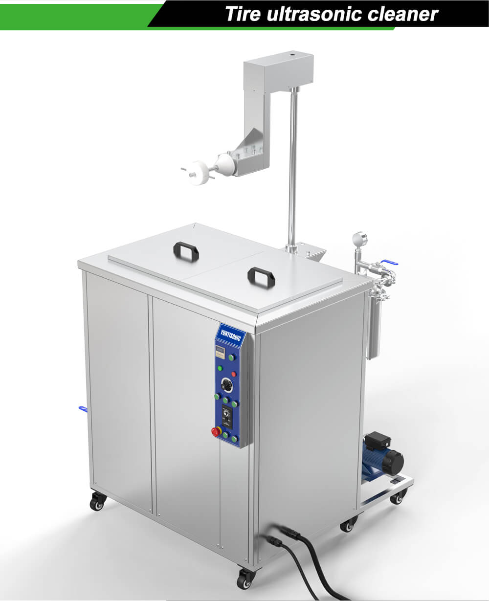 Car Tire & Rim Ultrasonic Cleaner with Lift
