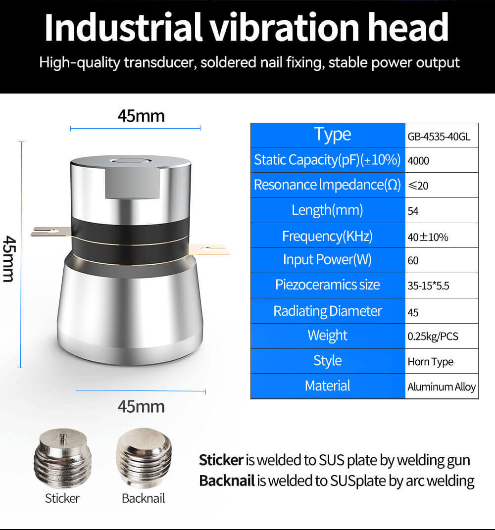 Ultrasonic Transducer Detailed Specification