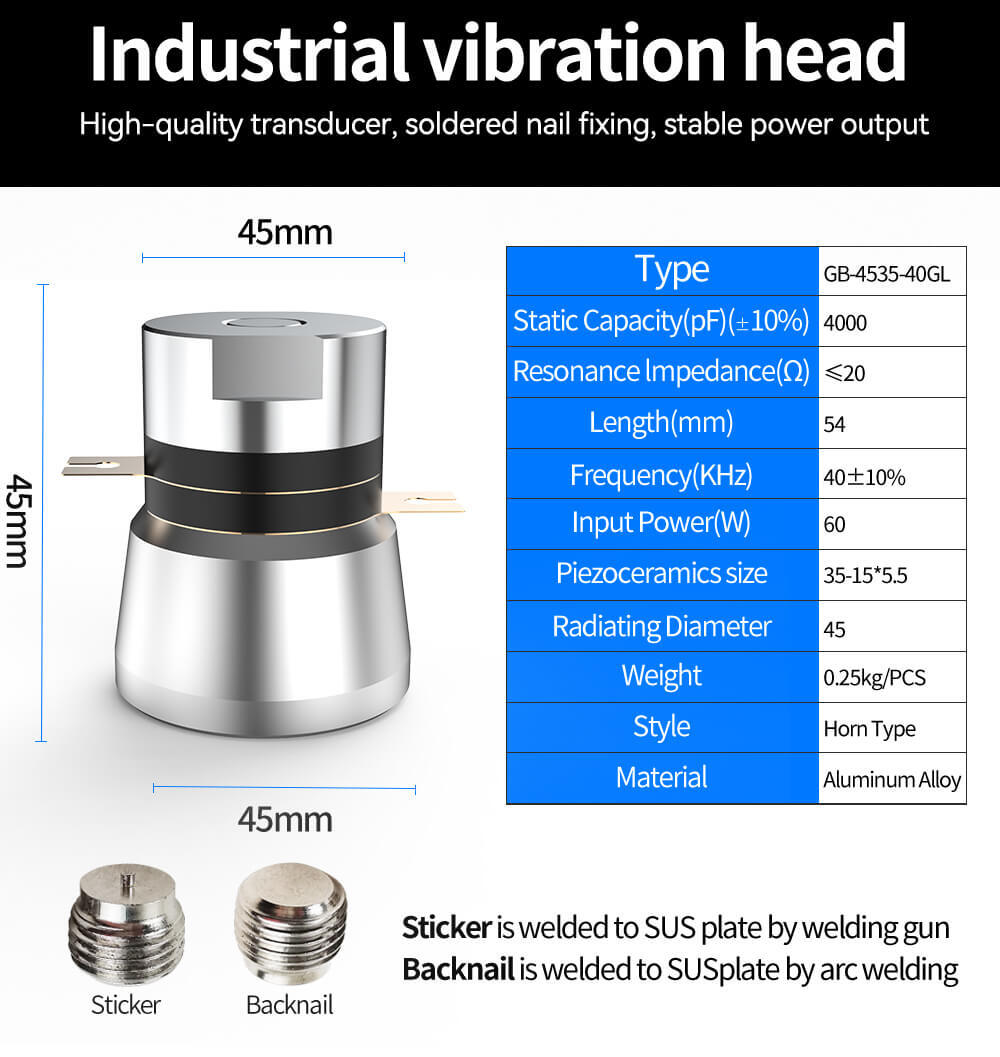 Ultrasonic Transducer Detailed Specifications