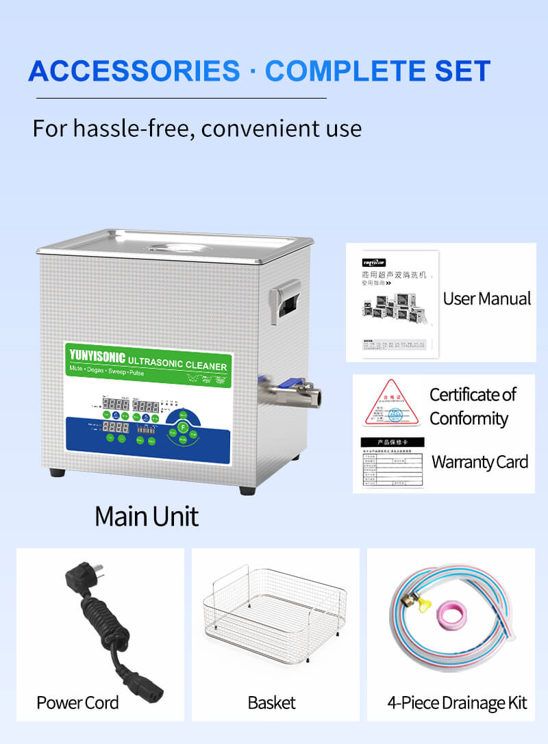 22L Versatile Triple-Freq 40/80/120kHz China Ultrasonic Cleaner for Lab Manufacturers, Nanoparticle Dispersion & Instrument Cleaning