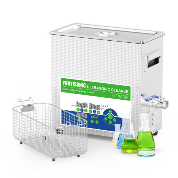 6.5L 40/80kHz Ultrasonic Cleaner for Lab Glassware Watch Jewelry Cleaning | Dual-Frequency Digital Bath for Degassing Emulsifying Sample Prep