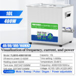 Quality 10L Ultrasonic Bath Quad-Frequency 40/80/100/160kHz for Cleaning Parts, Graphite Blocks, Fine Optics & Complex Labware - Image 2