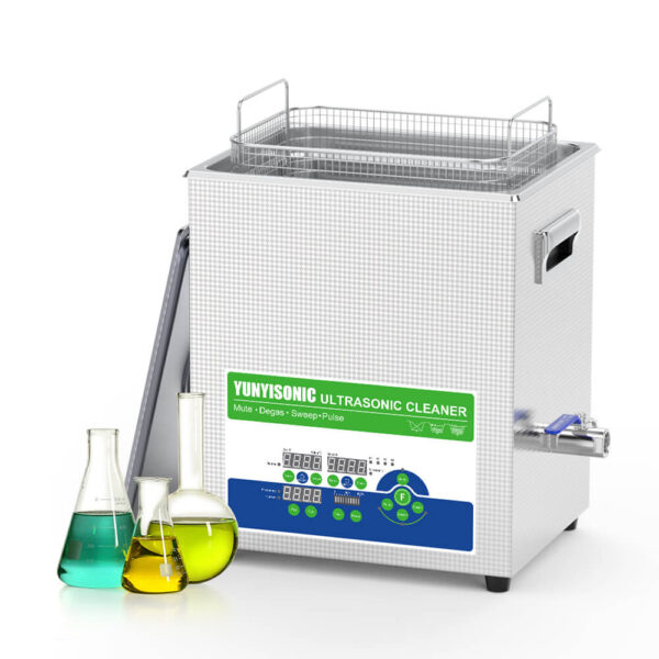 14L Dual-Frequency Ultrasonic Cleaner 400W Digital Timer Heater for Research Labs, Sample Pre-Treatment & Deep-Cavity Washing