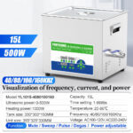 15L Industrial Ultrasonic Cleaner Quad-Frequency 40/80/100/160kHzkHz | OEM China Supplier, Digital Control & Customizable Features - Image 2