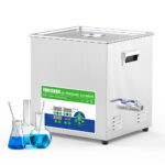 19L 40/80kHz Ultrasonic Lab Cleaner for Instruments Hardware Glassware | 500W Power Adjustable Multi-Function Assisted Dispersion Washing & Sample Prep