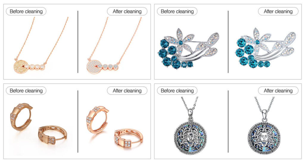 Jewelry Cleaning Effect Comparison Chart