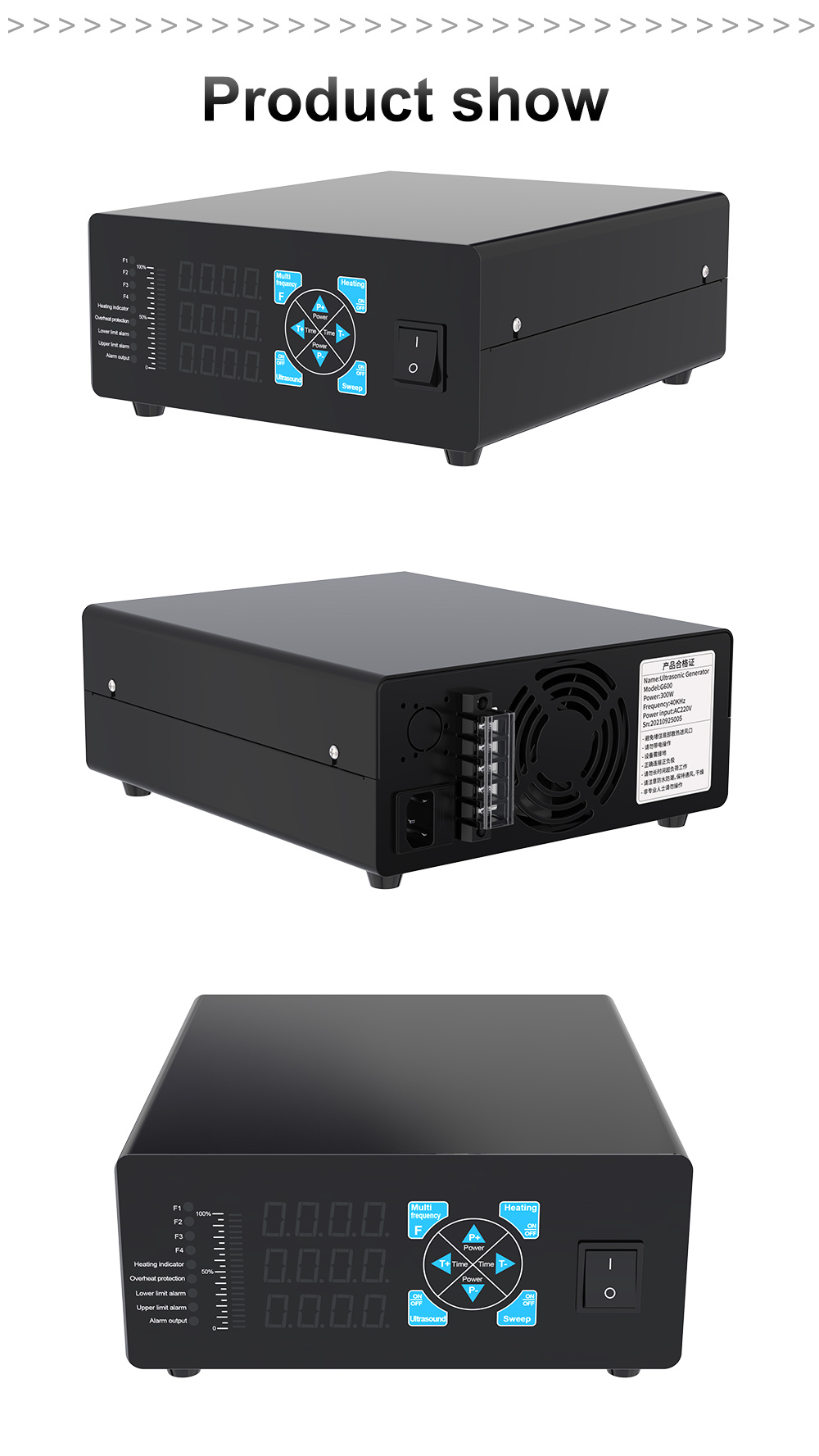 400/600W Multi Frequency Ultrasonic Power Driver PCB Module For Industrial Ultrasonic Equipment With Transducers